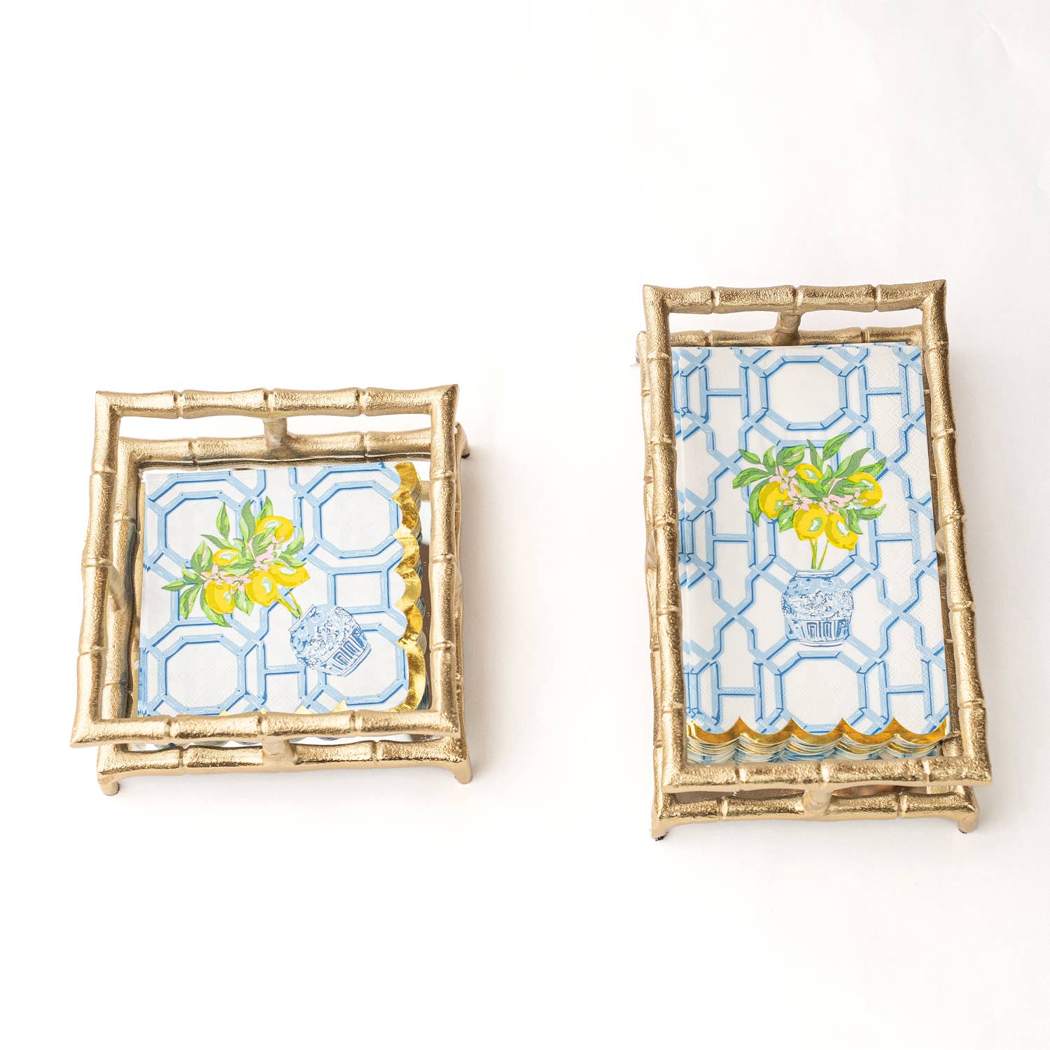 8 Oak Lane - Wholesale Disposable Napkin - Lemon Ginger Paper Guest Towel Packs2