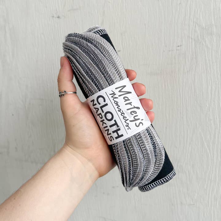 Marley's Monsters – wholesale Dinner & cloth napkin – Small Cloth Napkins: 12 Pack - Rainbow and Color Mixes3