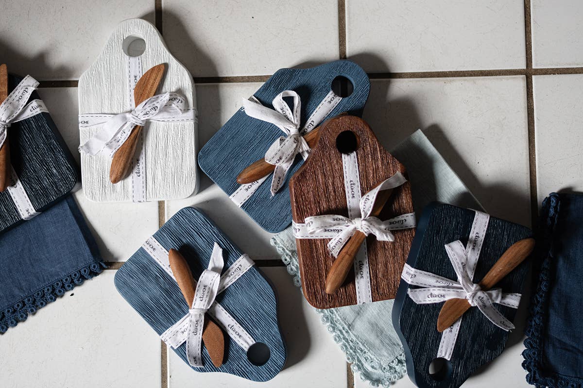 etúHOME – Engroshandel Ostebræt – Mini forretbræt med smørekniv, lille, hvid8