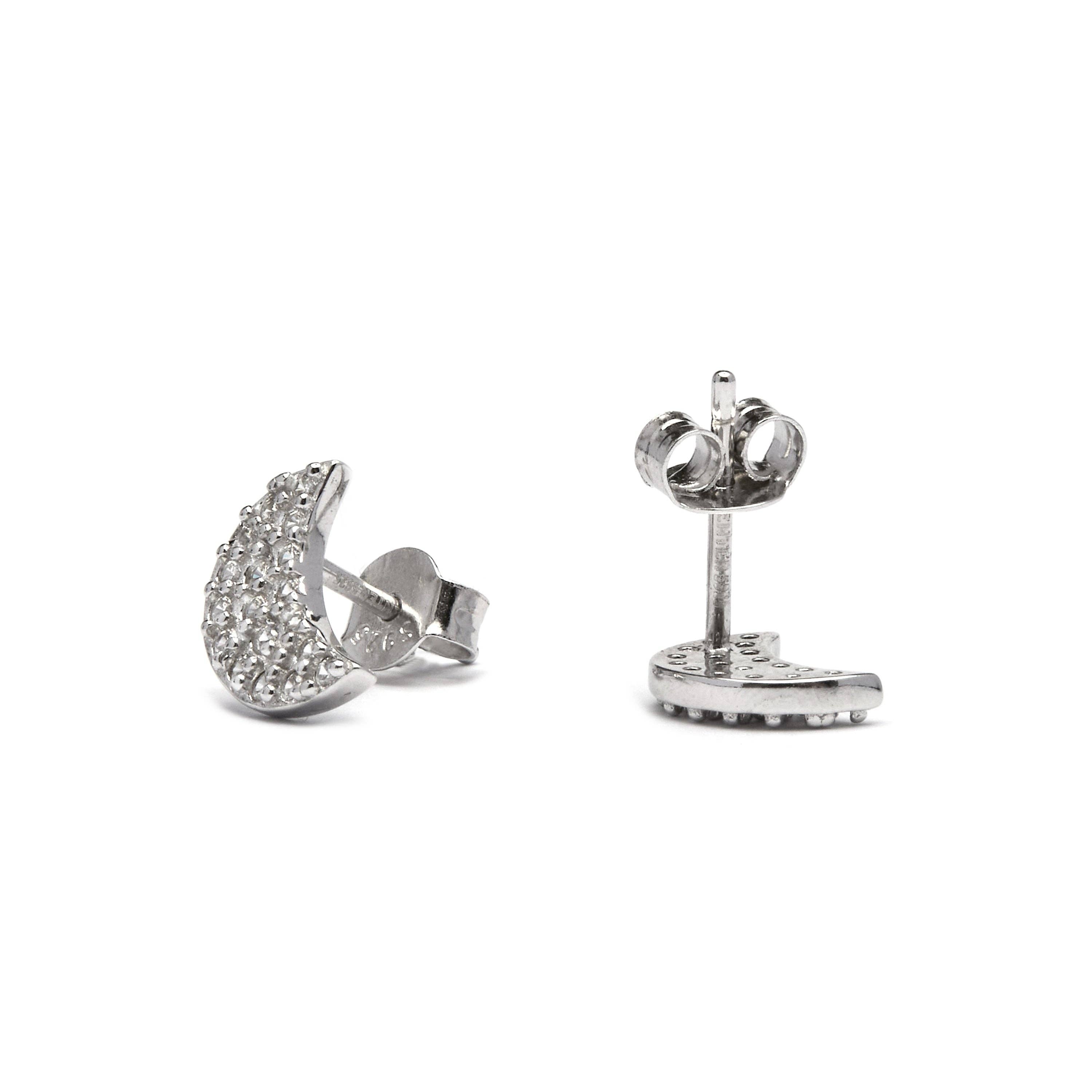 Luxenter - Wholesale Stud/Post Earrings - Pendientes de Plata de Ley 925 y Circonita Brillante acabados en rodio - Duver4