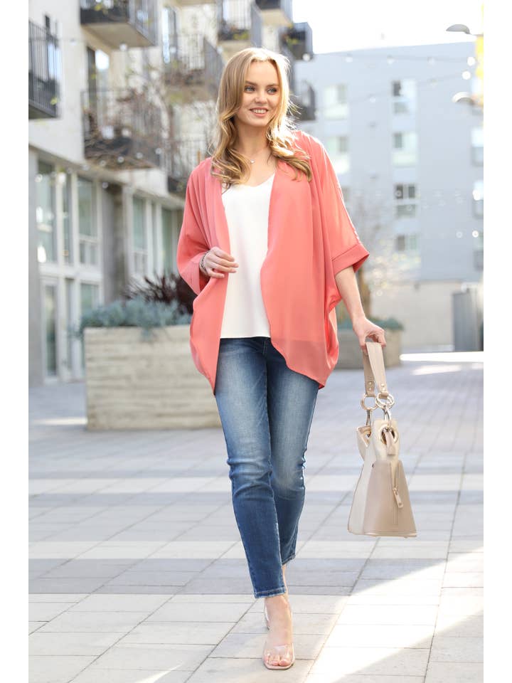 42POPS - Wholesale Kimono - Dames - Kimono Chiffon Vest14