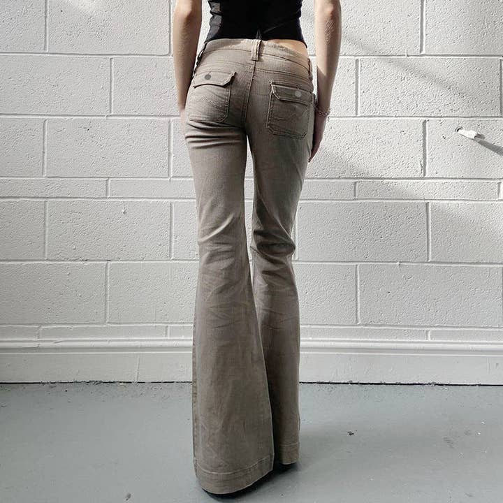 Marayn - Wholesale Jeans - Women's - 2025 Vintage Flare LowRise Washed Workwear Jeans12