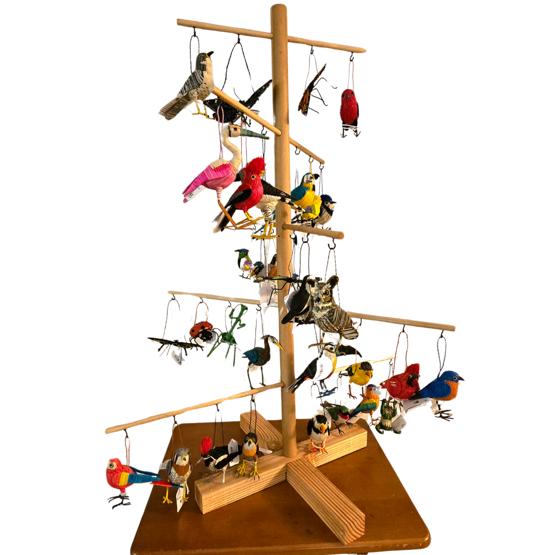 Amazon Ecology - Wholesale Ornament Set - Wooden tree display for ornaments0