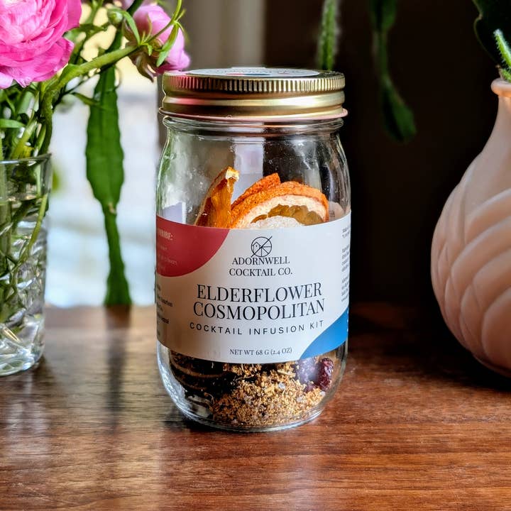 Adornwell Cocktail Co. - Wholesale Cocktail Mix/Syrup - Elderflower Cosmopolitan Cocktail Infusion Kit