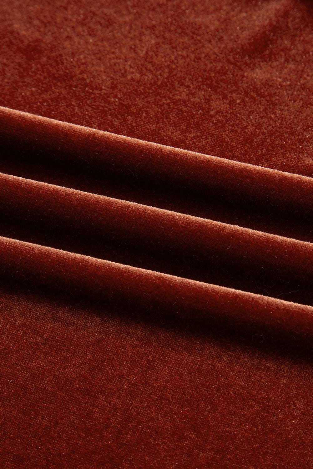 Clay Elastic V Neck Puff Sleeve Short Velvet Dress for wholesale on Faire8