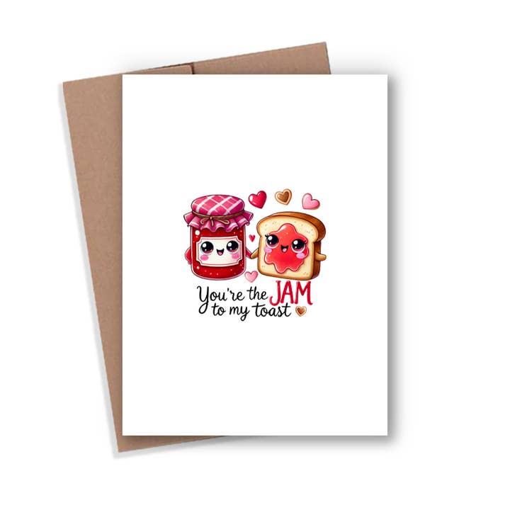 Jam Toast Card for wholesale by Expression Design Co