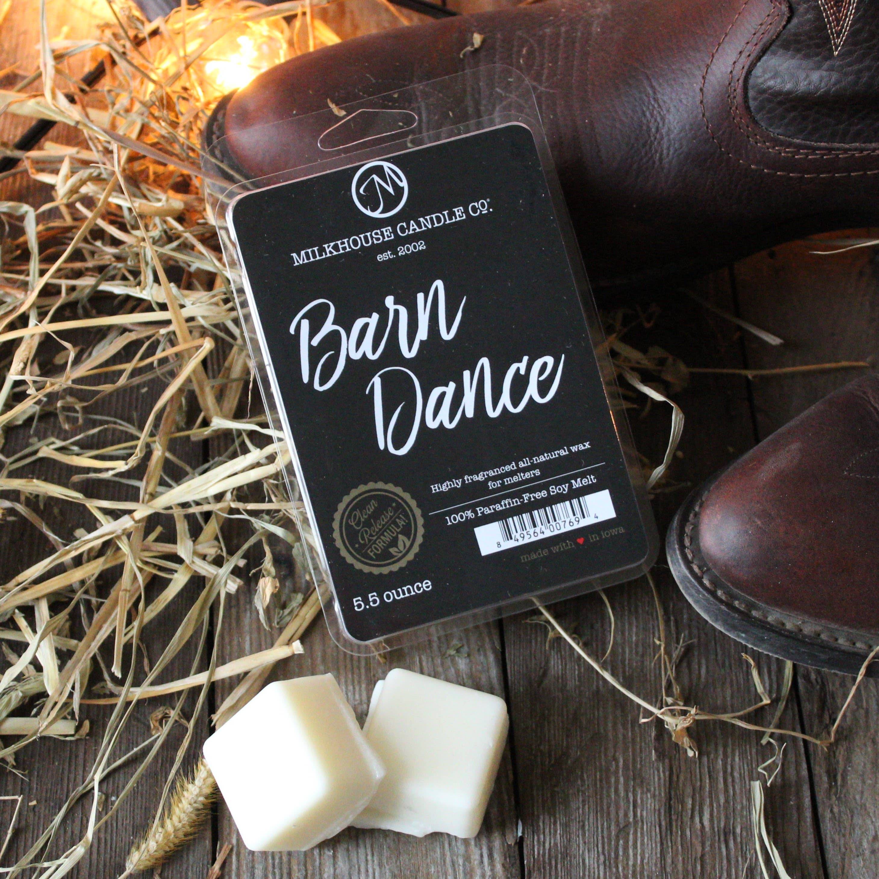 Milkhouse Candle Company - Wholesale Wax Melt - 5.5 oz Wax Melts: Barn Dance1