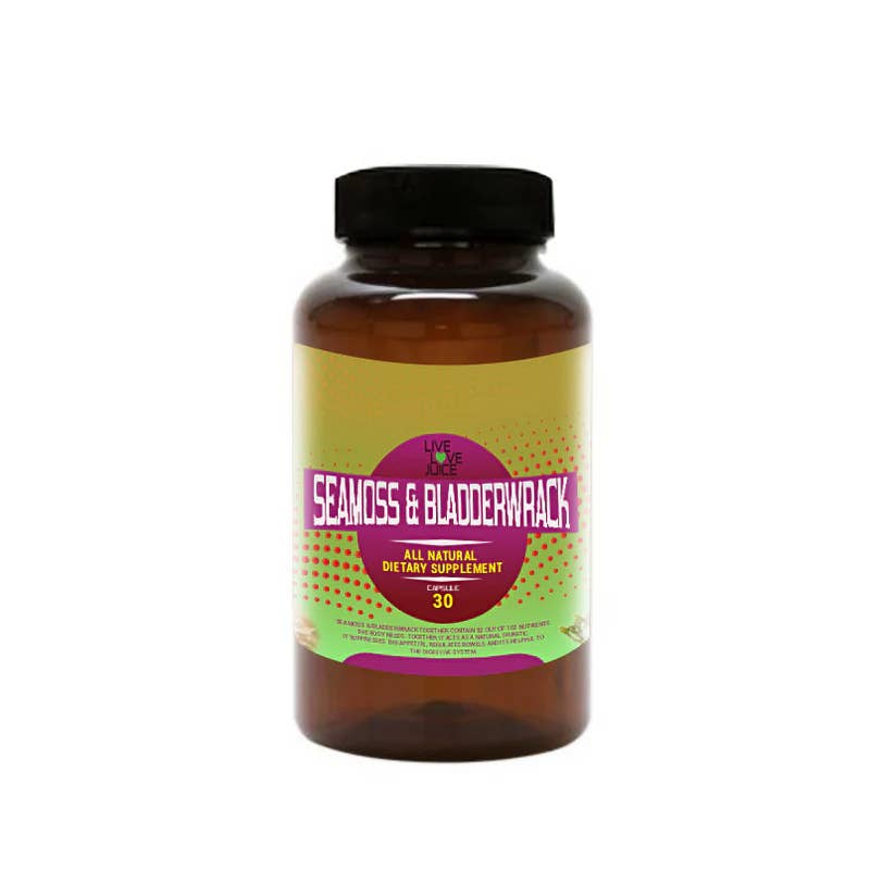 Live. Love. Juice - Venta al por mayor Suplementos/vitaminas para beber - Cápsulas de Sea Moss & Bladderwrack