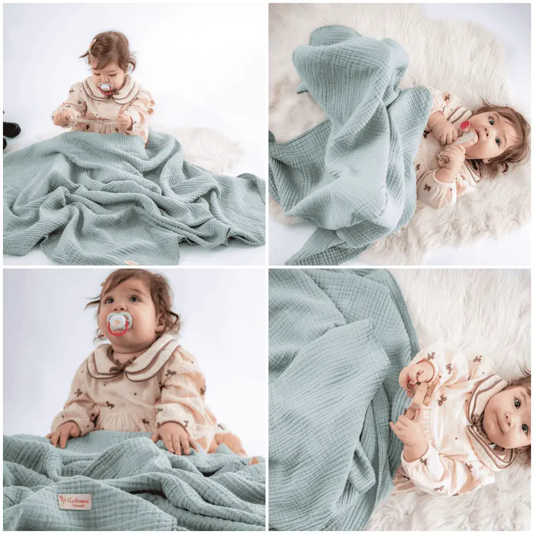 Kalkedon Towels – wholesale Filtar – Barn och baby – Quiltad fyra-lagers muslinfilt | Bomullsfilt för baby i gasväv1