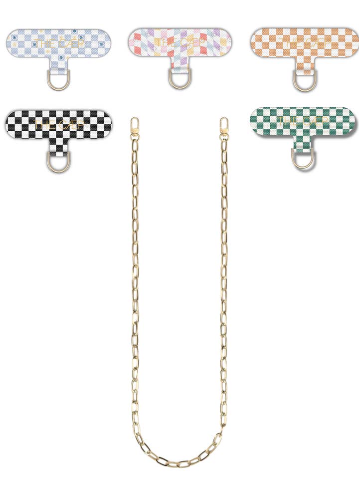 Encaderno universal para telemóvel + Crossbody Paperclip Dourado por atacado de THE CÆP