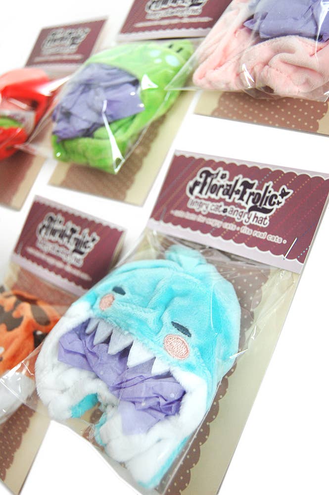 Floral Frolic - Vente Peluche – enfant et bébé - Bonnet pour chat - Shark3