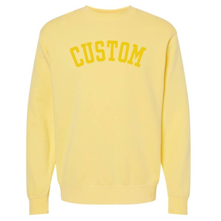 Jupmode - Wholesale Graphic Sweatshirt - Unisex - Custom Puff Print Tone on Tone Sweatshirt7
