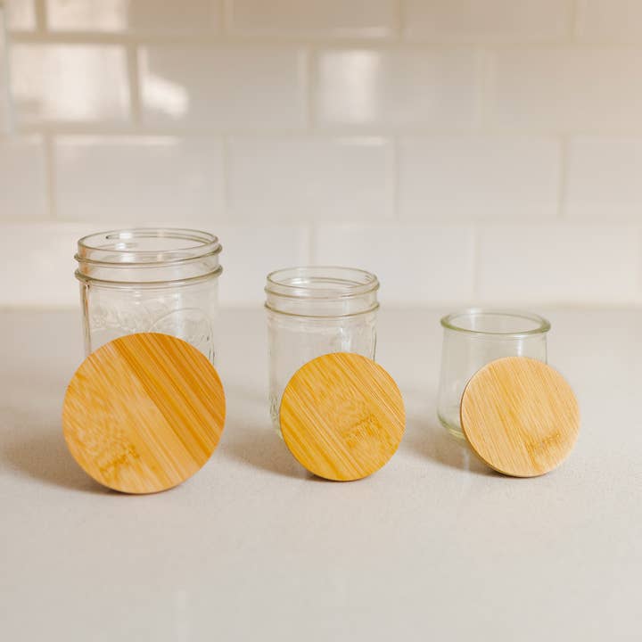 Bamboo Switch - Wholesale Food Storage Container - Bamboo Mason Jar Lids | Summer Bestseller