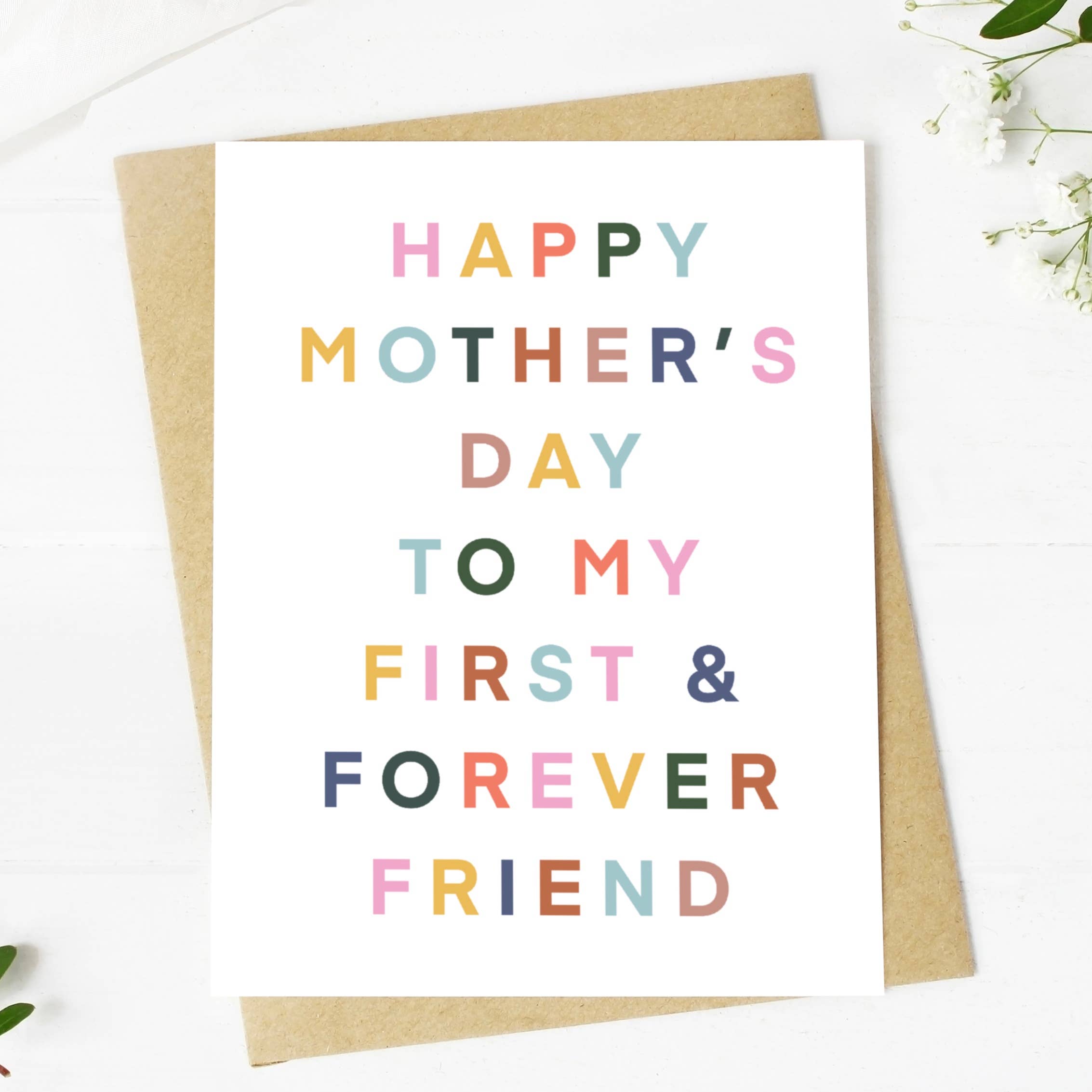 Big Moods - Wholesale Mother's Day Card - "Happy Mother's Day To My Forever Friend" Mother's Day Card3