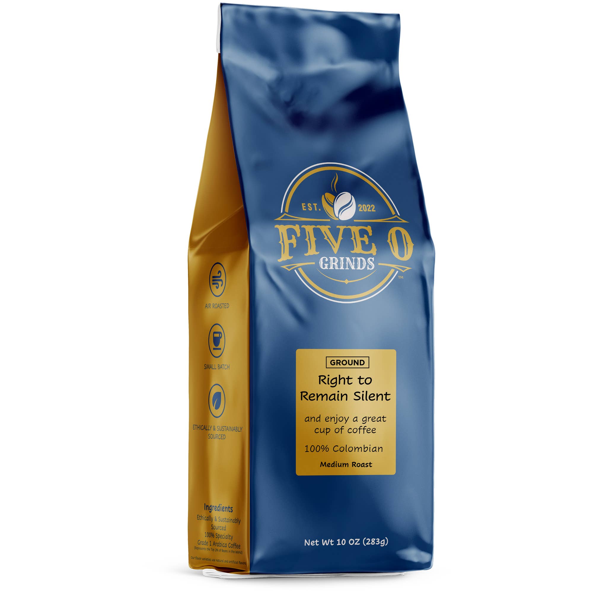 Five O Grinds - Vente Café moulu - Droit de garder le silence0