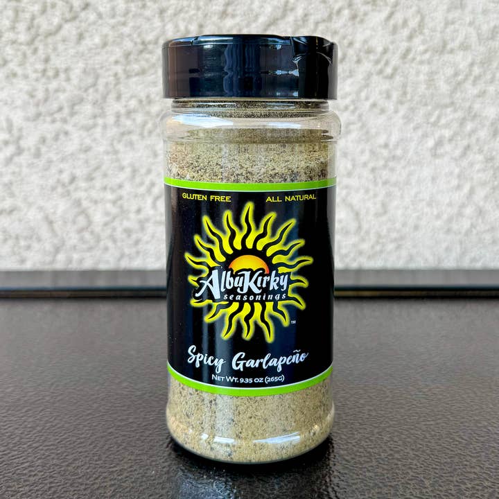 Bouteille de 12oz de Garlapeño Épicé pour la vente par AlbuKirky Seasonings