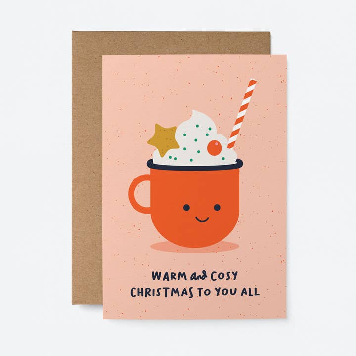 Sip, smile & be merry - Christmas Card for wholesale by Graphic Factory