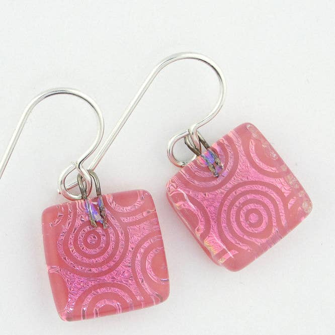 BM-006: Zarape-Quadrate (rosa) für den Großhandel von Momo Glassworks