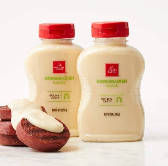 Merchandise Unlimited - Vente Sauces - Sauce au raifort Hickory Farms – Pot de 10 oz - 12/caisse1