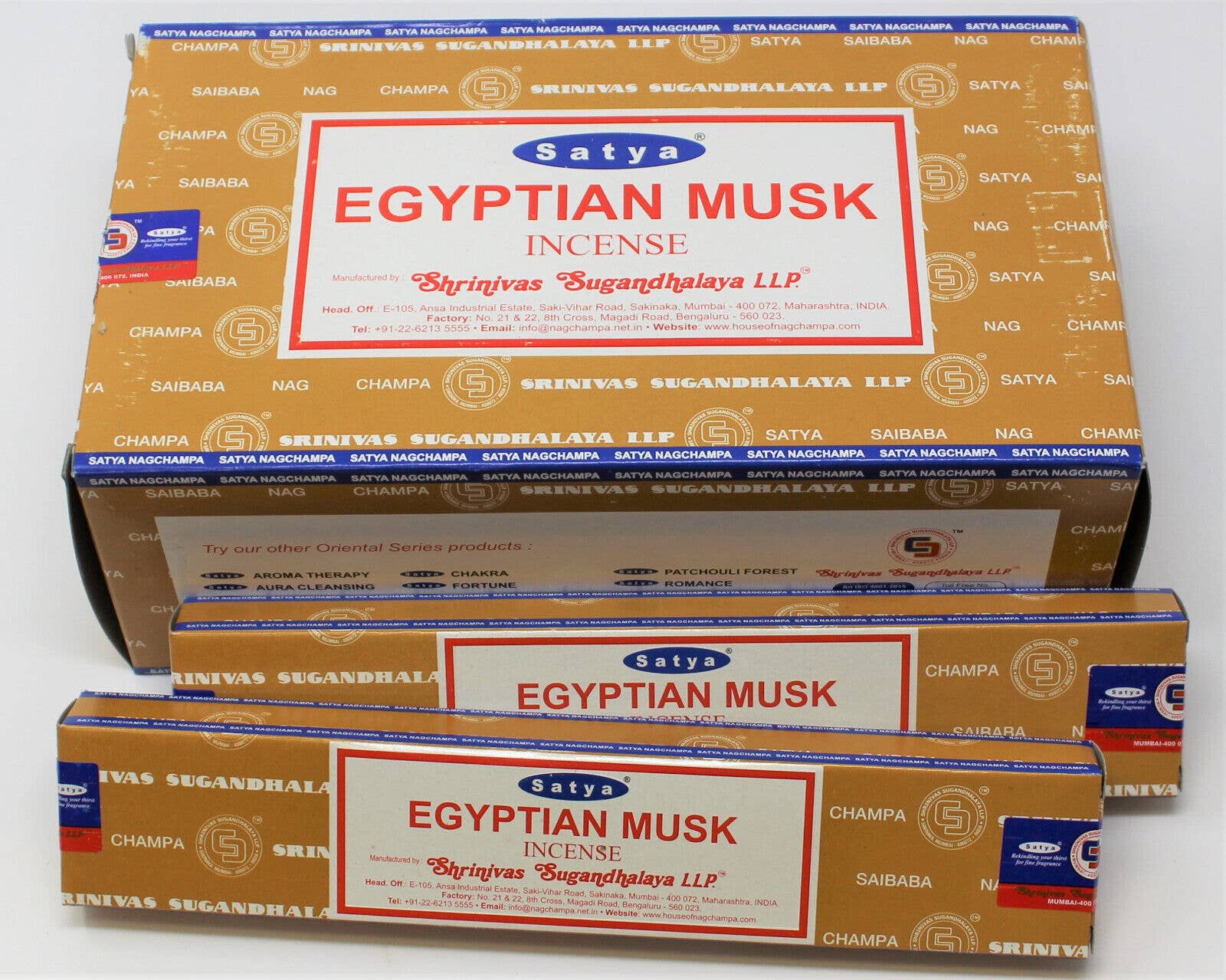 Magnifique Hearts - Wholesale Incense - Satya Egyptian Musk Incense Sticks Mystique of the Nile (15g3