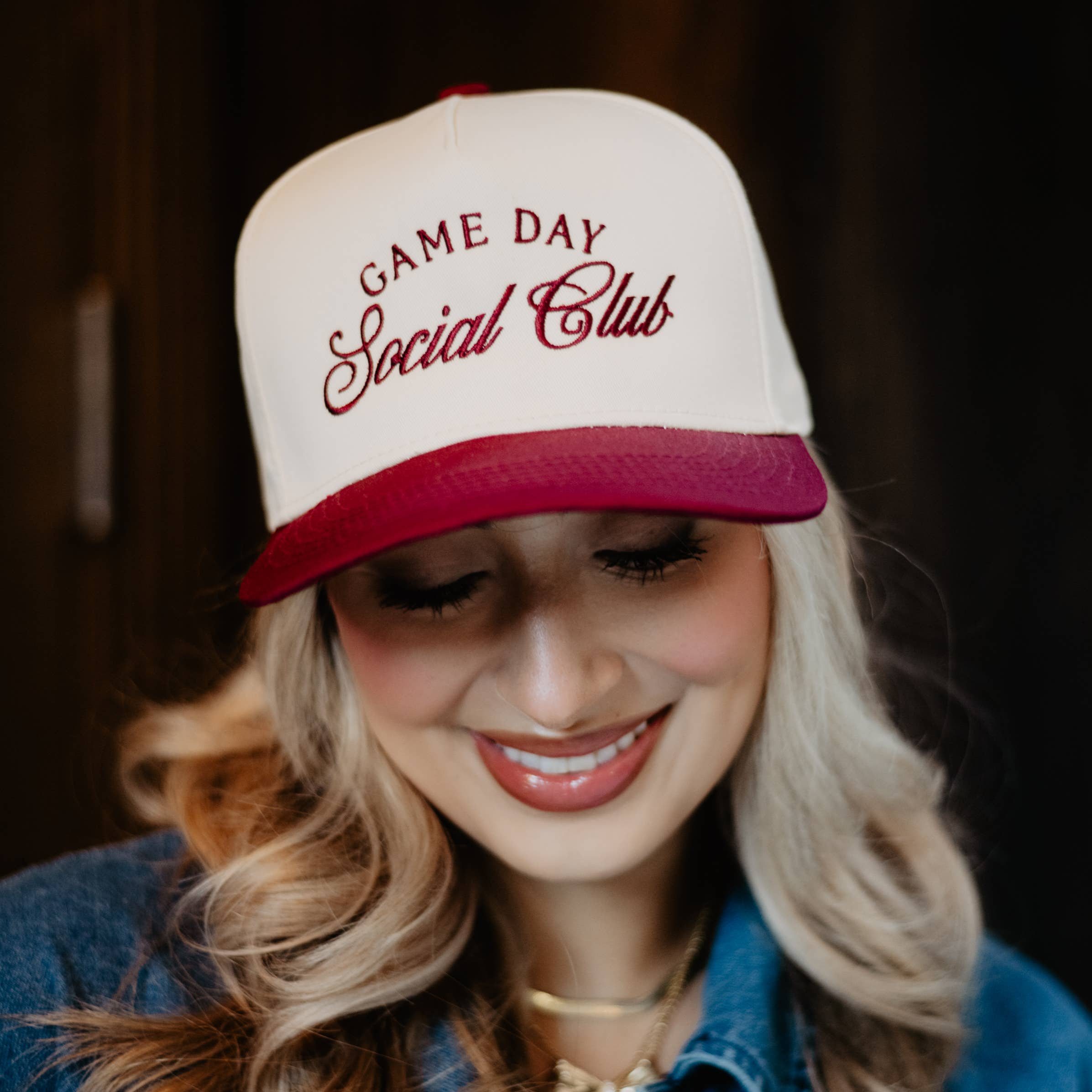 Katydid – wholesale Trucker hat – Women’s – Game Day Social Club Two-Toned Vintage Hat6