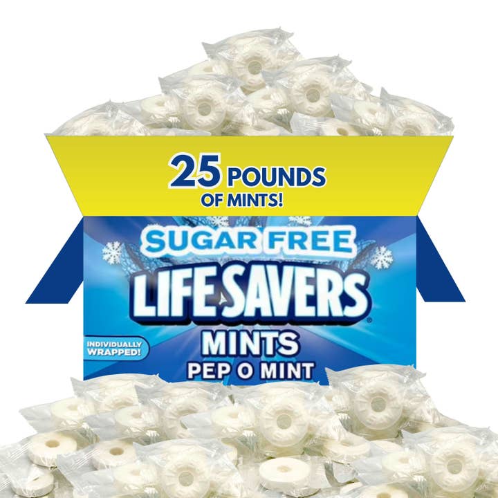 Candy In Bulk - Wholesale Mints - Life Savers Sugar Free Mints Pep-O-Mint Bulk Value Pack3