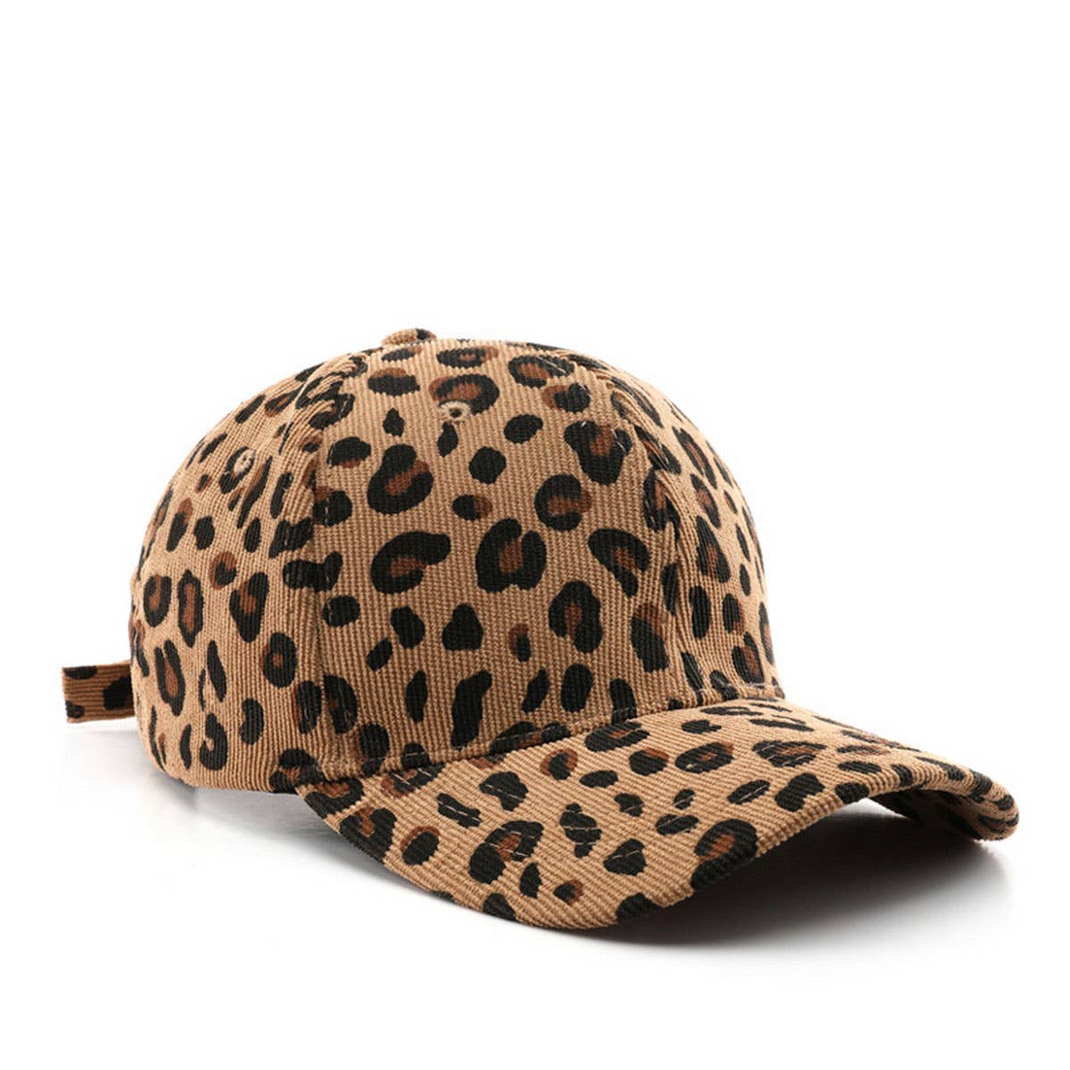ACCITY - Wholesale Baseball Cap - Unisex - Corduroy Leopard Baseball Cap Warm Sun Hat_CWAH28340