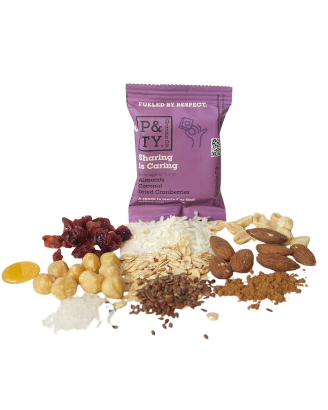 P&TY Granola Co. - Wholesale Snack Bar - Sharing is Caring Granola Bar: Almonds, Cranberries, Coconut2