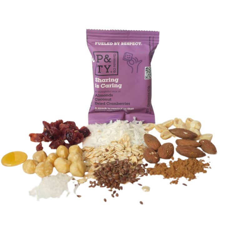 P&TY Granola Co. - Wholesale Snack Bar - Sharing is Caring Granola Bar: Almonds, Cranberries, Coconut2