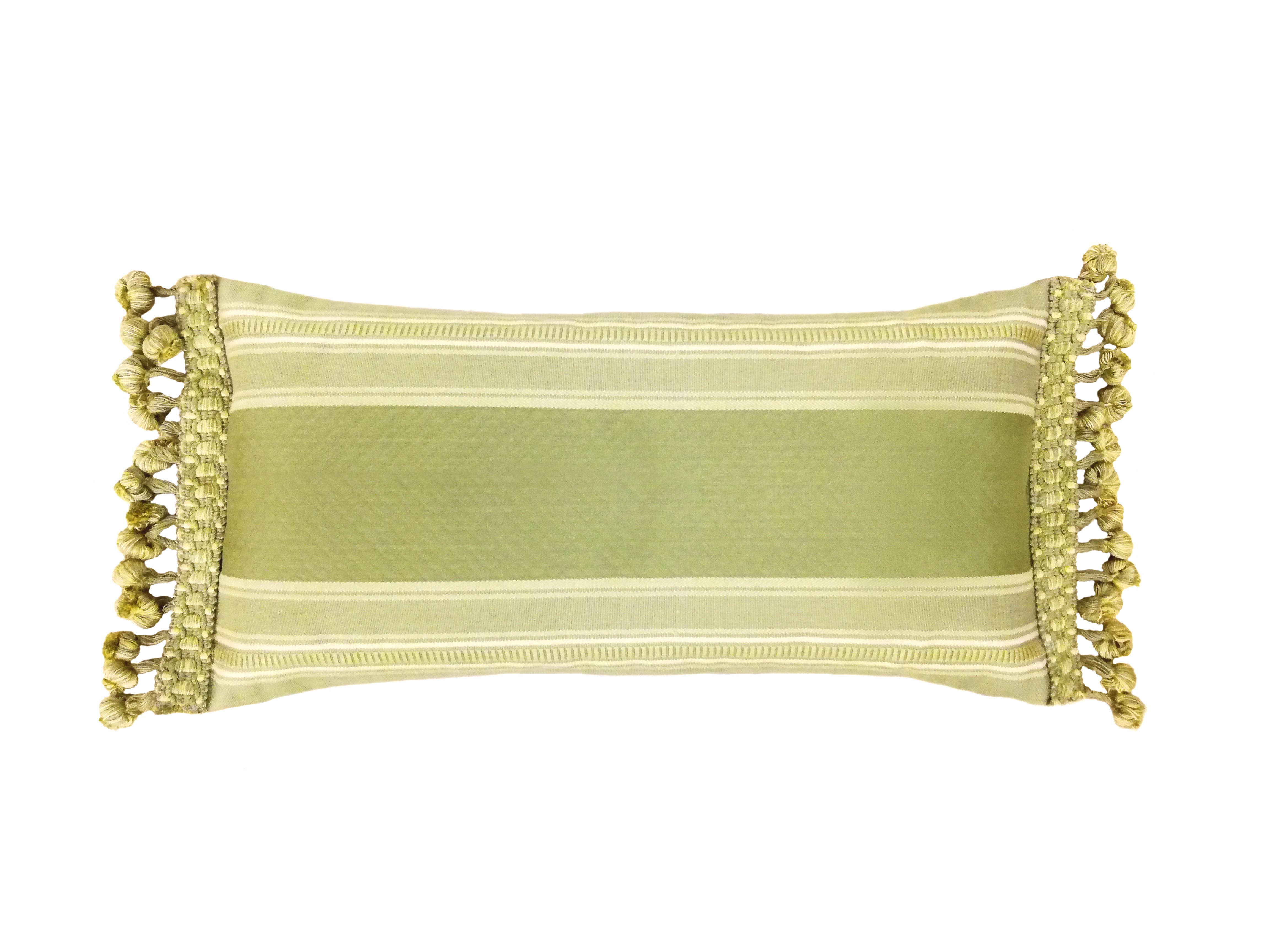 San Leucio 1789 - Wholesale Throw/Decorative Pillow - TEODOSIO REVERSIBLE CUSHION - GREEN 
CODE COLLECTION1