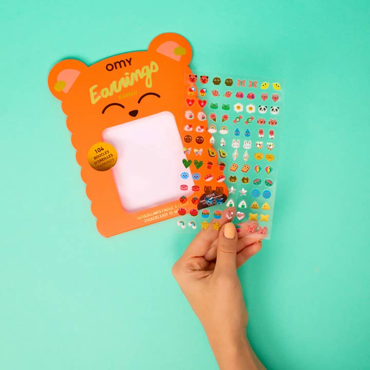 OMY - Wholesale Earrings - Kids - Kids Sticker Earrings - Kawaii1