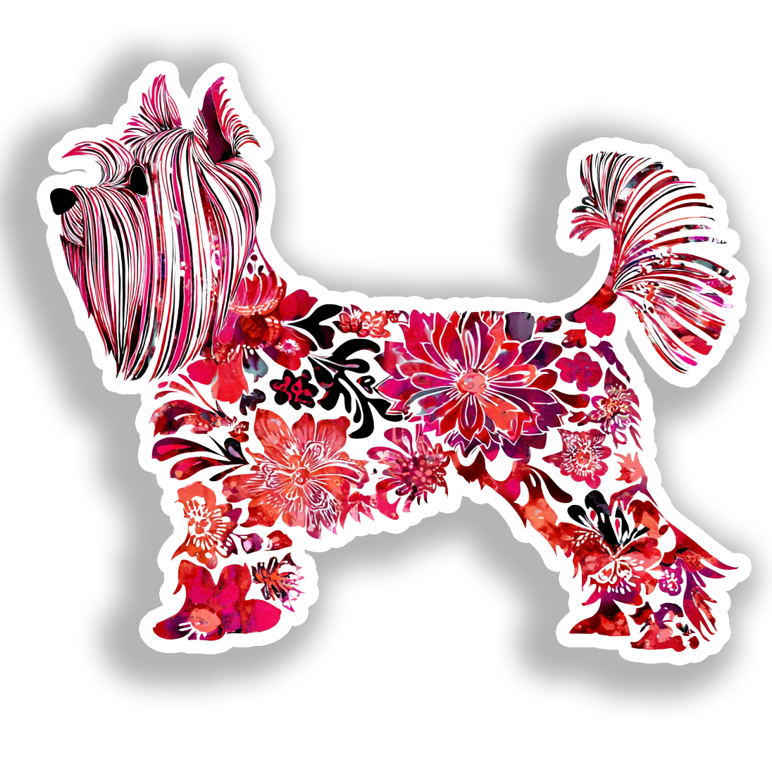 Yoonek Graphics - Wholesale Sticker - Yorkshire Terrier Dog Decal Sticker # A0171540