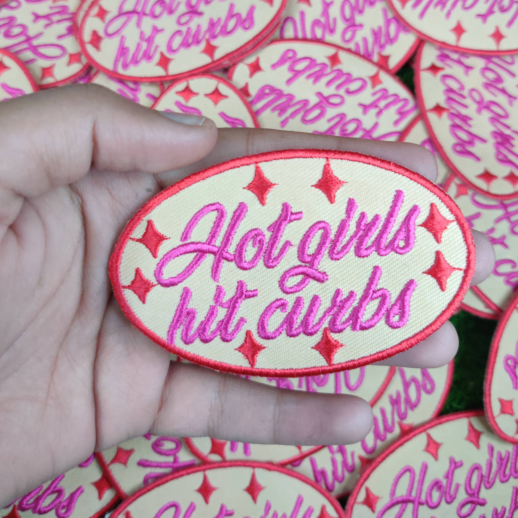 Patchgram - Wholesale Patch - Hot girls hit curbs embroidered patch2