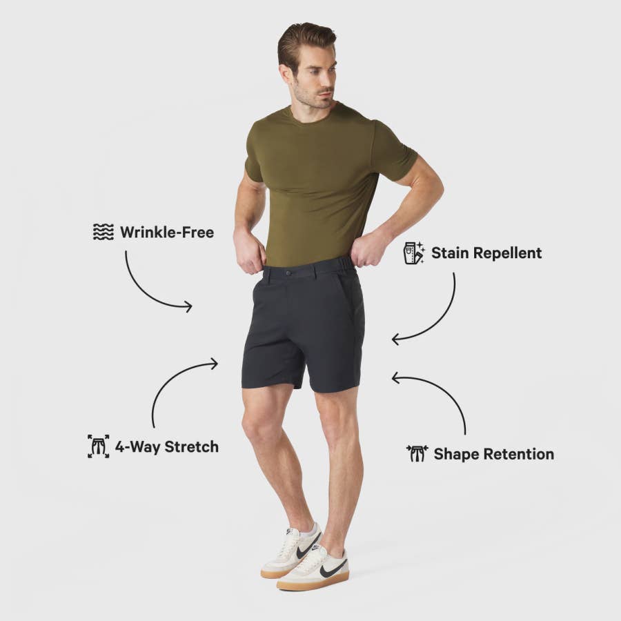 Jetsetter Shorts - Space Black for wholesale on Faire3