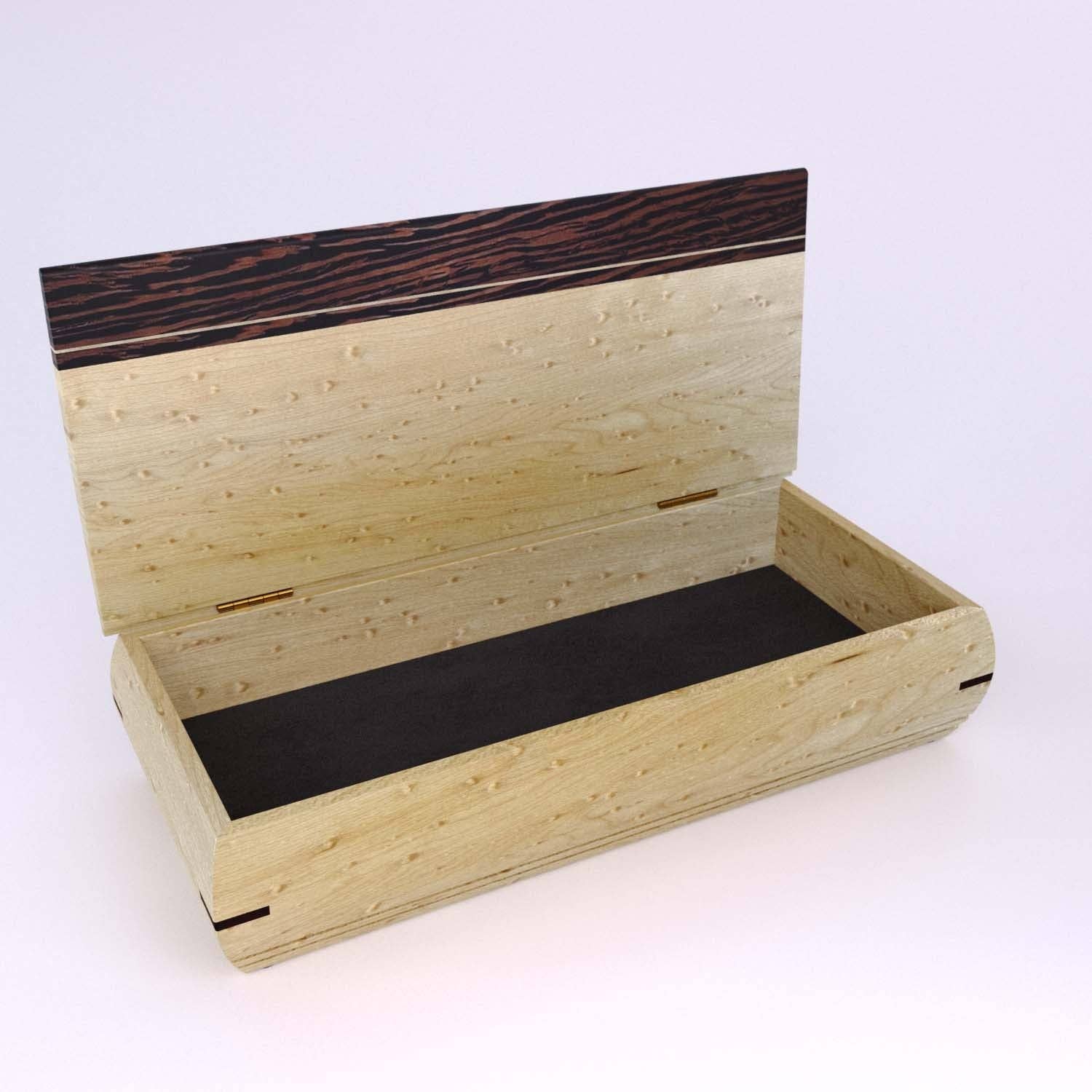 Mikutowski Woodworking - Vendita all'ingrosso Portagioie/organizer per gioielli - Cache Box in legno per portafoglio, monete, custodia per orologi, ecc.6