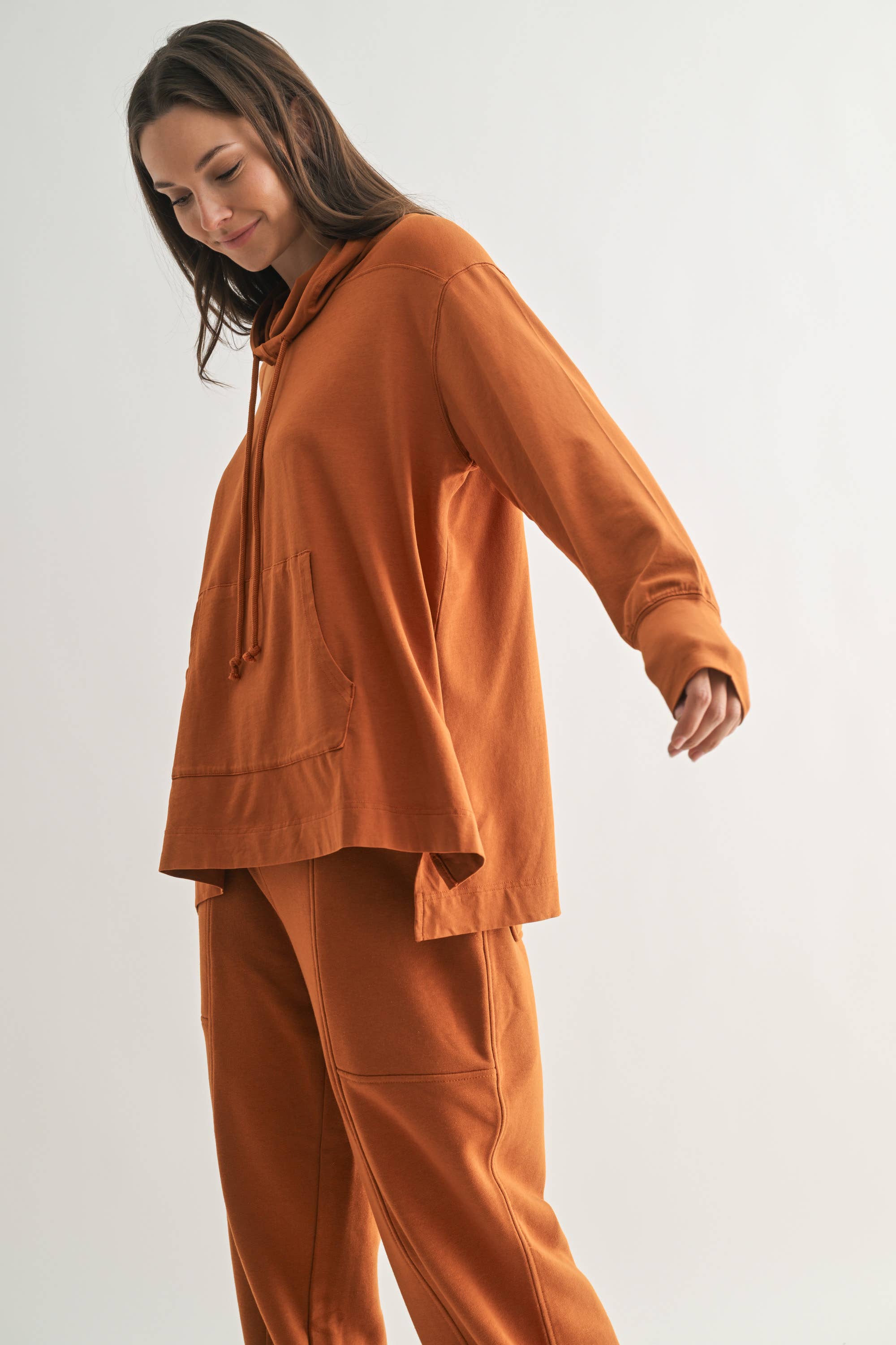 Mono B - Wholesale Hoodie - Women's - Fieldstone Pima Cotton Hoodie2