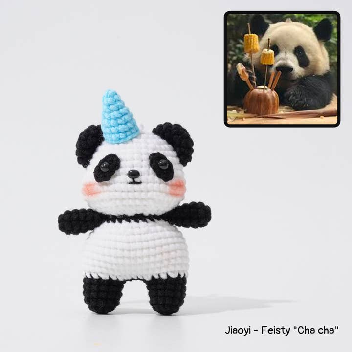 LIMITED Restock: Best-Selling Lovable Giant Panda Amigurumi for wholesale by Momo & Loloc Crochet