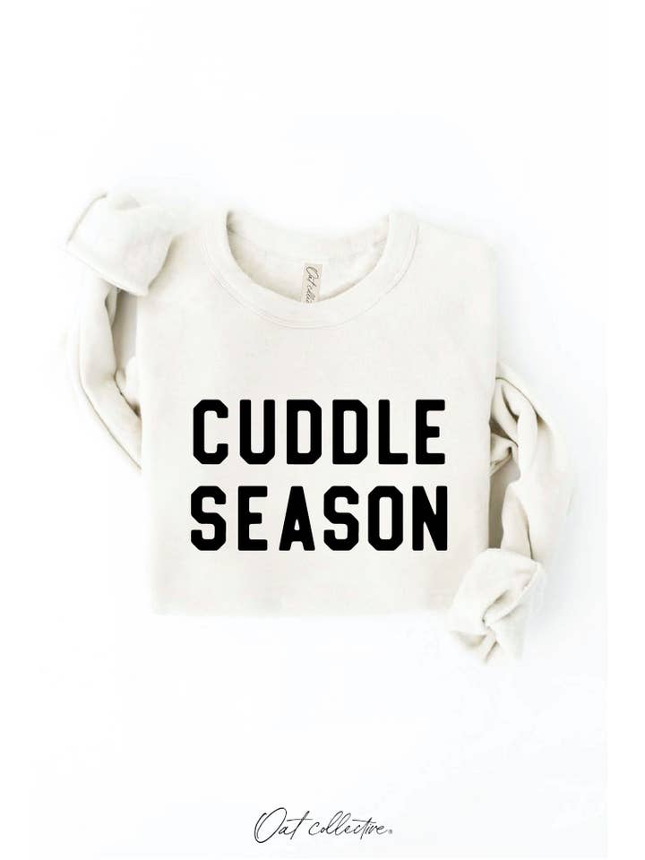 OAT COLLECTIVE - Wholesale Graphic Sweatshirt - Women's - CUDDLE SEASON Graphic Sweatshirt