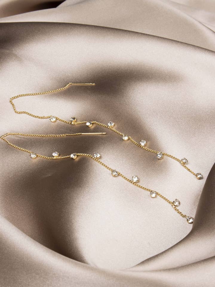 Alice earrings-Gold Plated for wholesale by Olia Jewellery