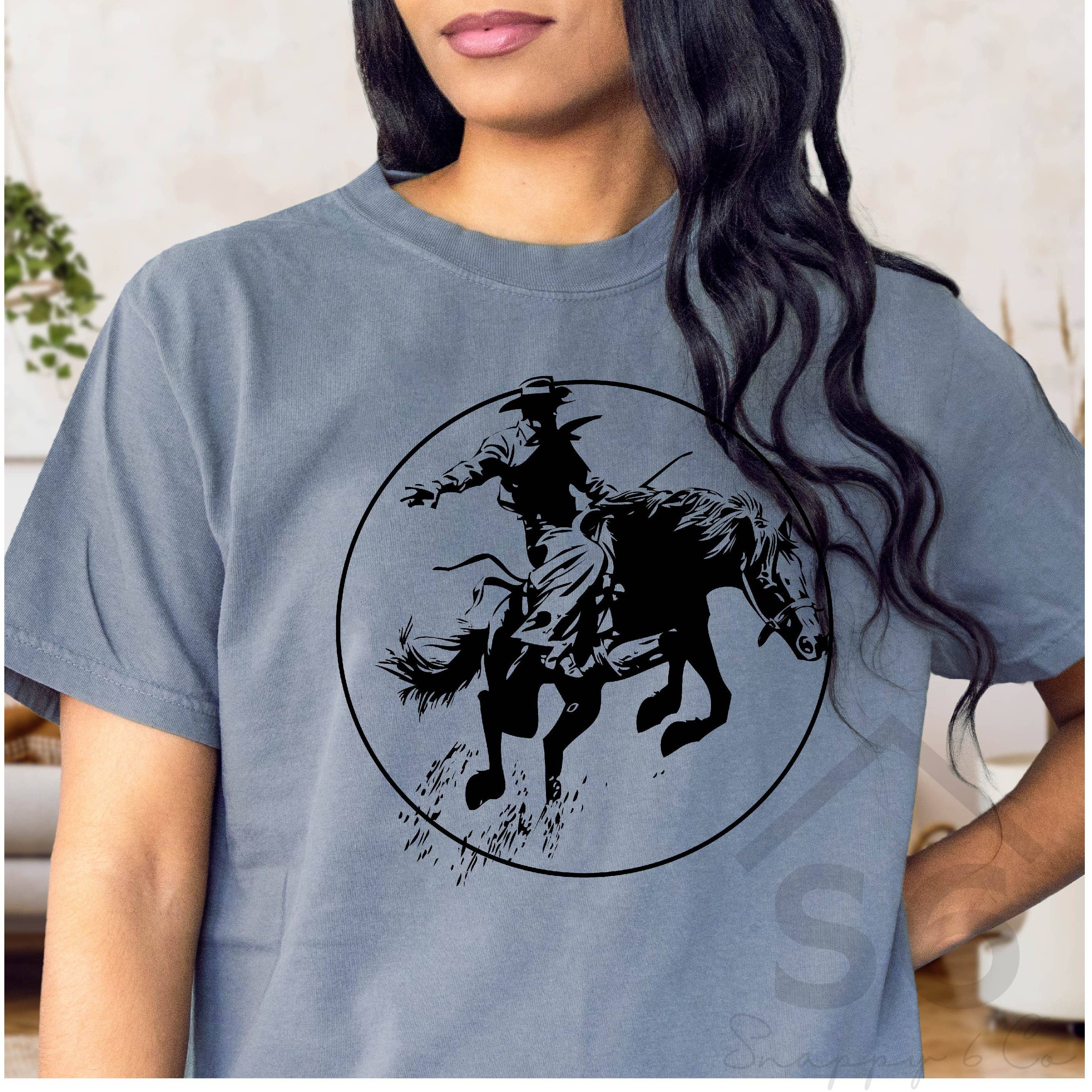 Snappy 6 Co - Vente Transfert pour sublimation - Transfert sérigraphié Bucking Bronc1