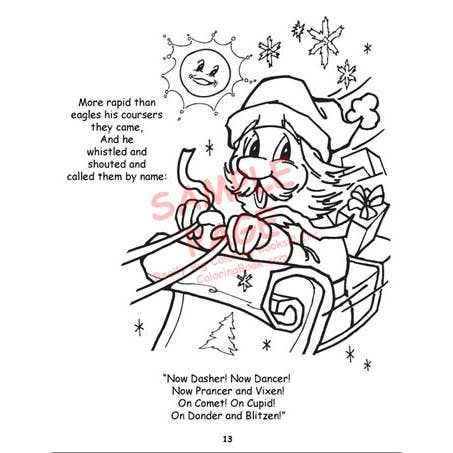Really Big Coloring Books | ColoringBook.com - Wholesale Coloring Book - Kids & Baby - Twas the Night Christmas Big Coloring Book 12"x 18"