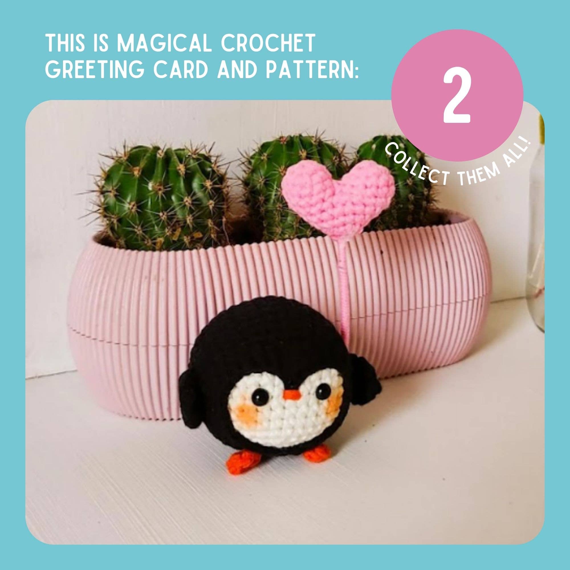 The Kindness Company - Wholesale Love Card - Love Card & Penguin Crochet Pattern8