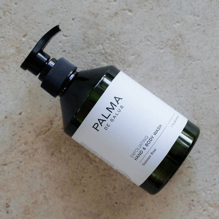 Summer Rose Luxury Hand & Body Wash - Exfoliating, Vegan for wholesale by Palma de Salus | Elevate your daily hand care