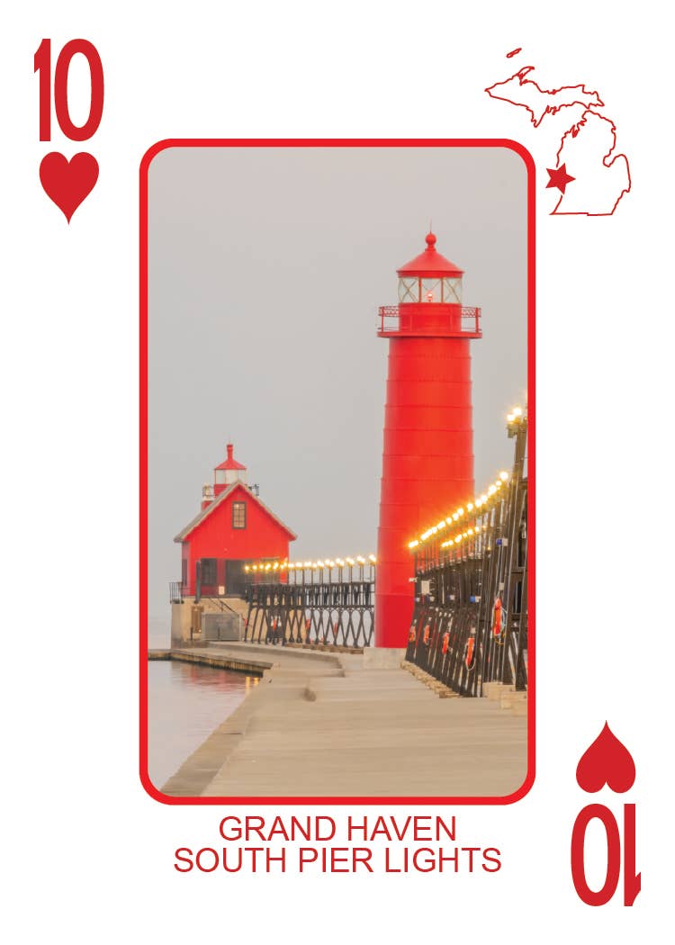 Phil Stagg Photography - Wholesale Playing Cards - LIGHTHOUSES OF MICHIGAN - Playing Cards - Euchre Friendly36