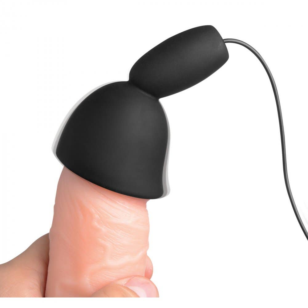Trinity Vibes - Wholesale Sex Toy - Deluxe 10 Mode Silicone Penis Head Teaser2