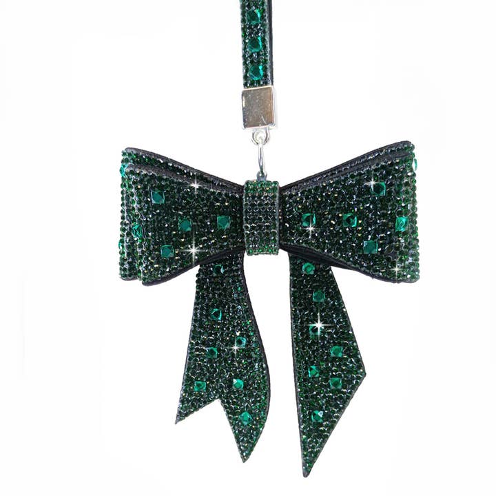 BRELOQUE DE PORTE-MONNAIE ROYAL ICE BOW GREEN ENVY pour la vente par Jacqueline Kent