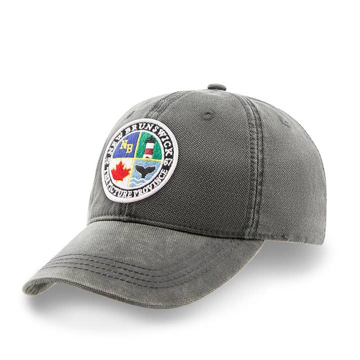 Northern Icons Canada - Wholesale Baseball cap – Unisex - New Brunswick Patch Logo Oilskin Solid Cap