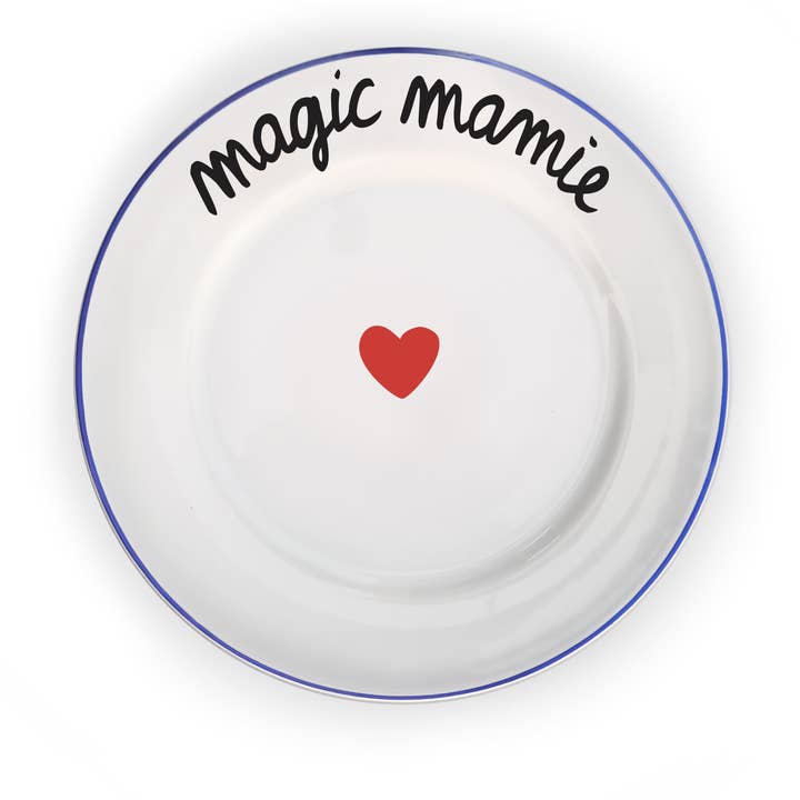 Pied De Poule - Wholesale Decorative Plate/Dish/Bowl - Plate THE FAMILY HAS A BLAST - MAGIC GRANNY2