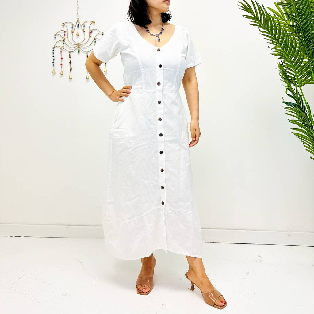 Karma Nepal Crafts – Großhandel Kleid – Damen – Langes Boho-Maxikleid aus Baumwolle5