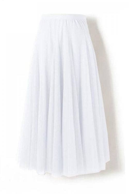 Rosa Clothing - Wholesale Skirt - Women's - 20 colors Ethereal Flowy Elastic Waist Pleated Tulle Skirt2